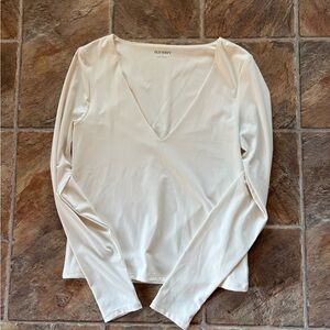 Old Navy Women's Long Sleeve Cream Top